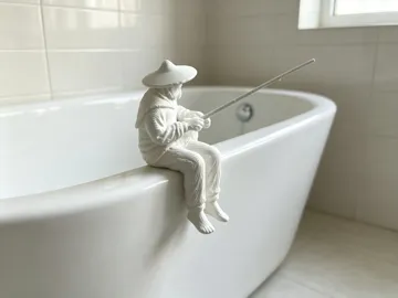 Modelo para impresión 3D: 老人与海·钓鱼的老人 — vista de referencia 5