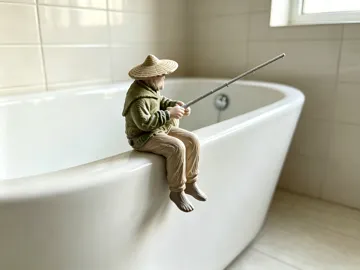 Modelo para impresión 3D: 老人与海·钓鱼的老人 — vista de referencia 3