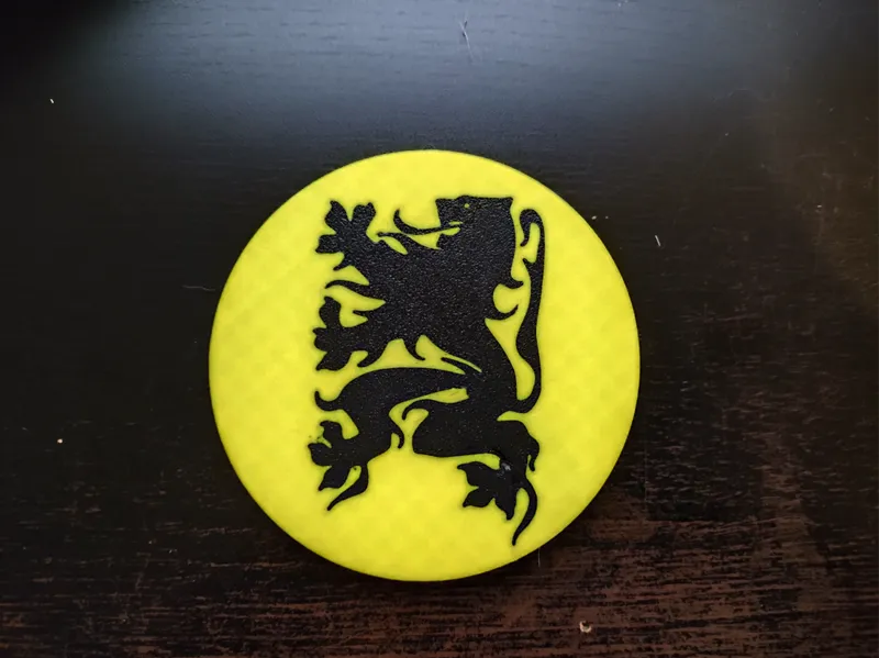 Vlaamse strijdleeuw onderlegger