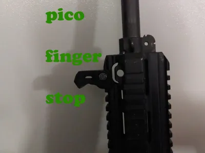 Tactical finger stop 4 C-Clamp pico grip picatinny