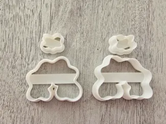 Wavy Statement Earring Clay Cutter
