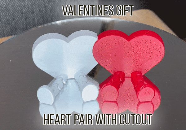 Articulated Heart Pair with Cutout