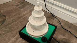 Working mini roman foutnain, 8mm water pump