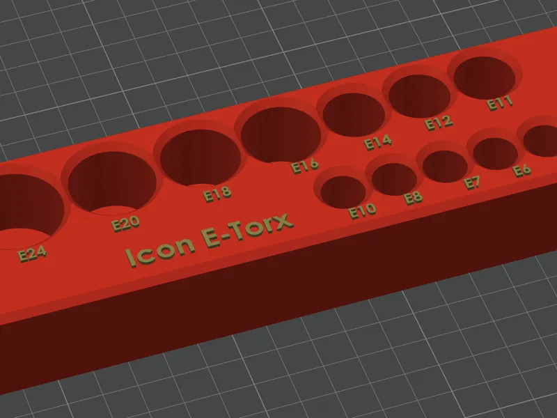Icon E Torx deep socket rail