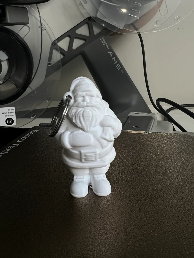 santa keychain