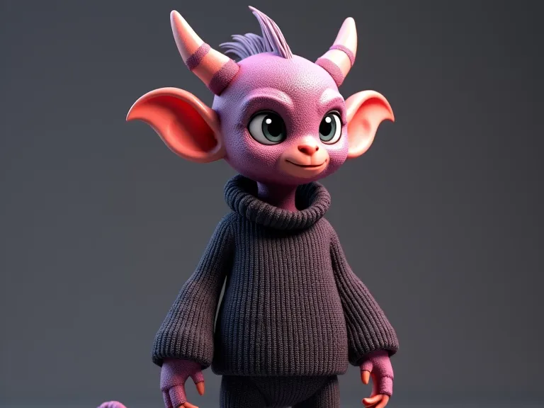 Cute Magical ELF with knitted top