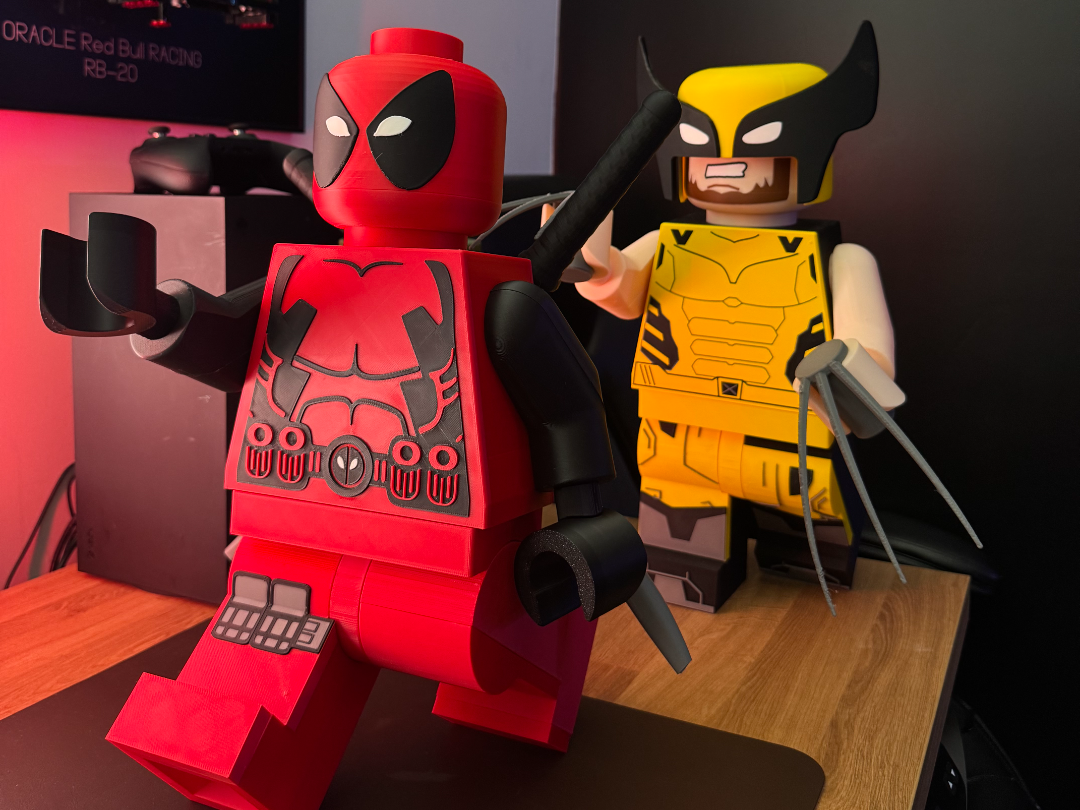 Deadpool Marvel Modular BRICK Figure (Scalable) 3D model