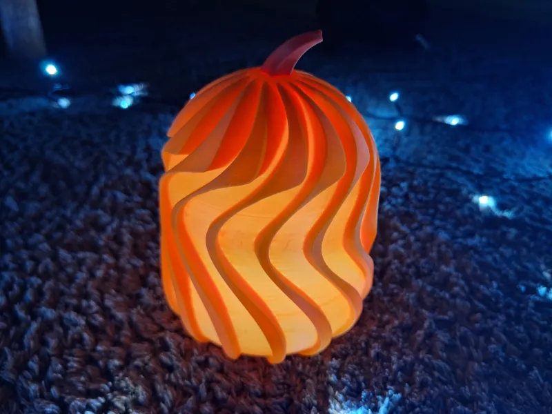 Spaghetti Pumpkin lantern "Airliner" 