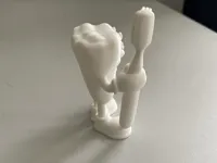 Figurine dent avec brosse à dents — photo 3