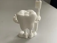 Figurine dent avec brosse à dents — photo 4