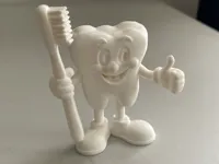 Figurine dent avec brosse à dents — photo 1