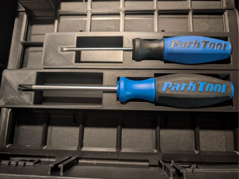 Gridfinity Park Tool Screwdriver Trays