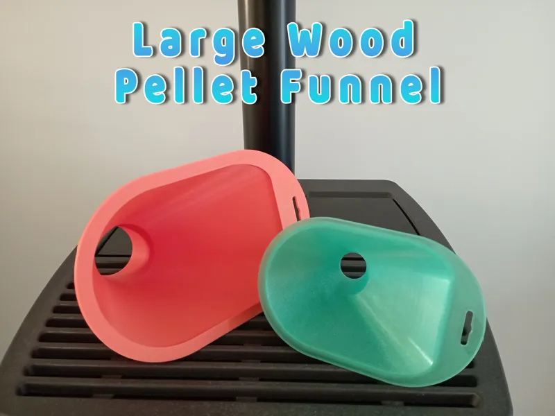 Large & Narrow Wood Pellet Funnel