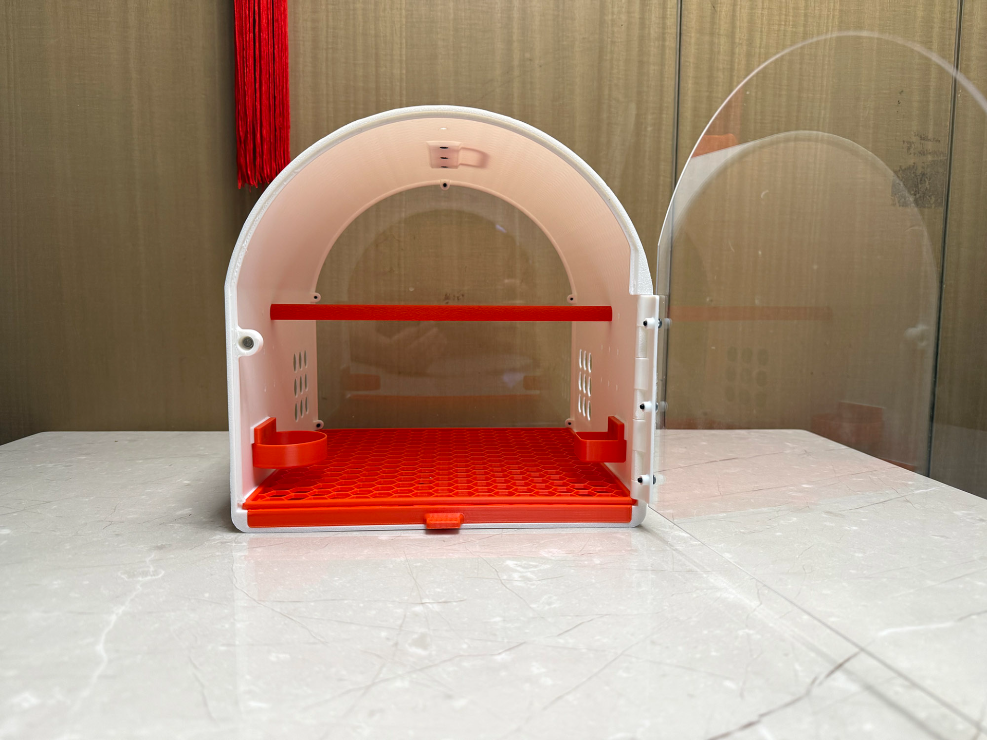 Miniatura 1 do modelo 3D 便携鹦鹉笼 鸟笼