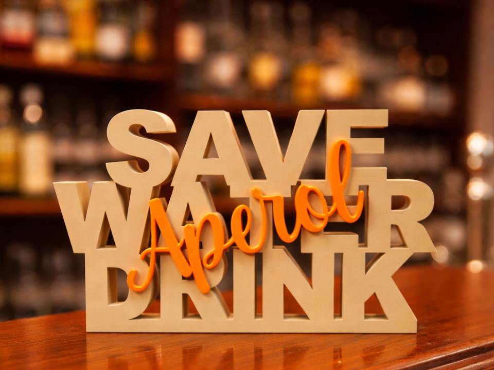Save Water Drink Aperol – Bar Edition
