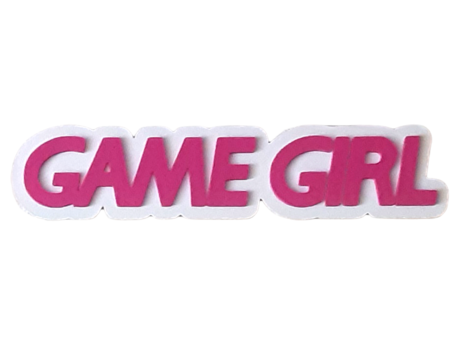 Game Girl (Nintedo Game Boy Font) Pink Girly Gamer