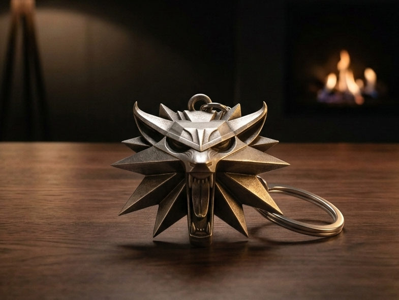 The Witcher 3 neckace/keychain