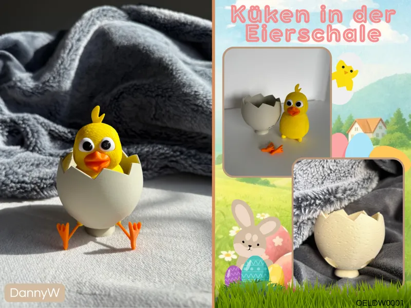 Küken in der Eierschale