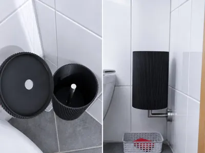 Toilet Paper Storage with Hole