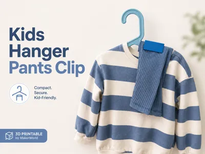 Kids Hanger Clip Organizer (6mm thick × 20mm tall)