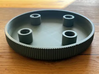 Schale mit Kerzenhalter