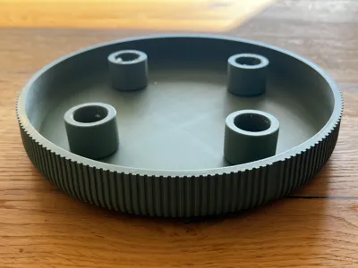 Bowl with candle holder