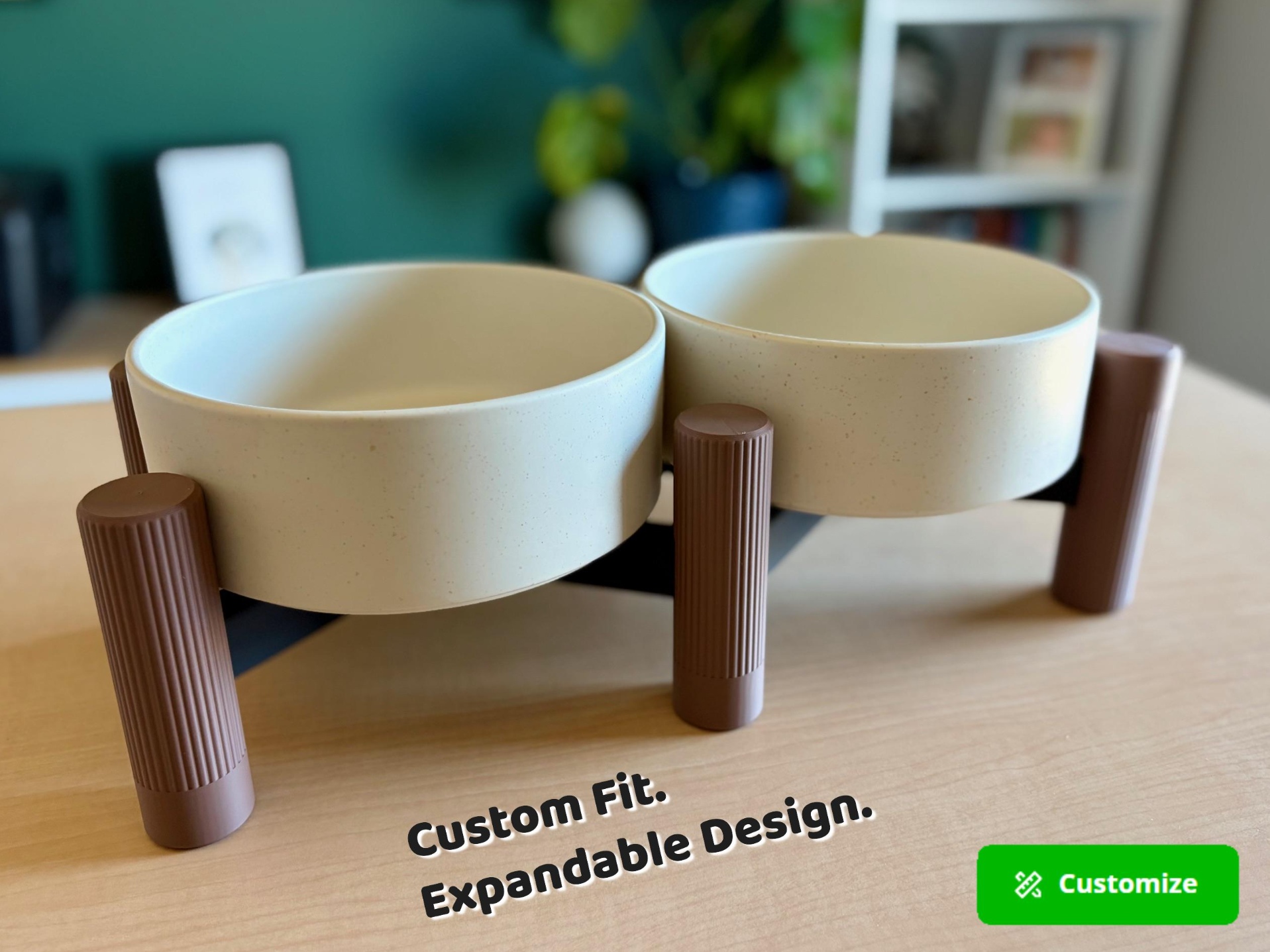 Modular Elevated Tigela Para Cachorro Suporte | Parametric
