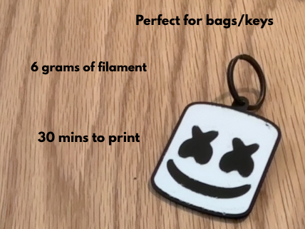 Marshmello Keychain