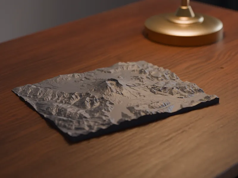 Mount St. Helens Topographic map