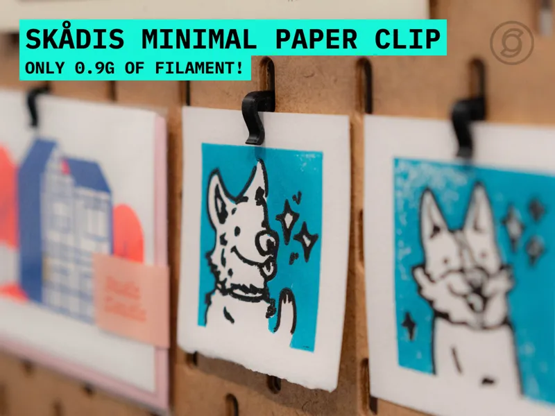 Skadis minimal clip for paper, notes, photos