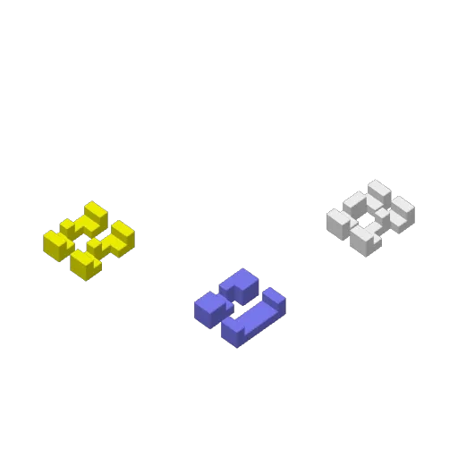 Miniatura 2 do modelo 3D 高难度鲁班锁