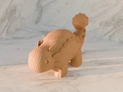 Knitted Ankylosaurus