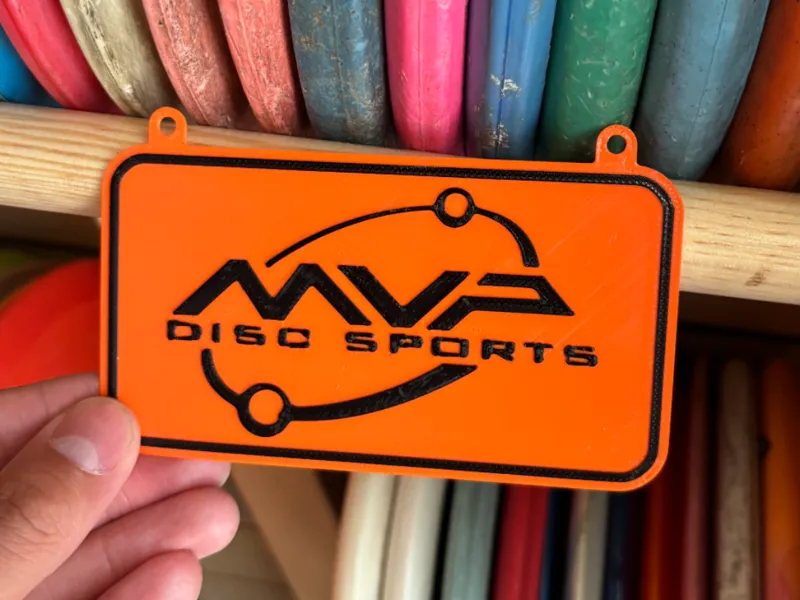 MVP Disc Sports Logo with hanging holes