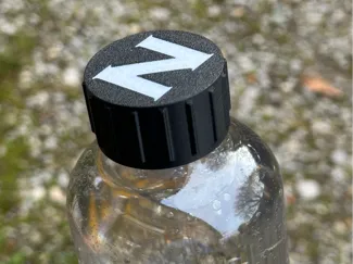 Bottle Cap Refill Me Glas Bottle