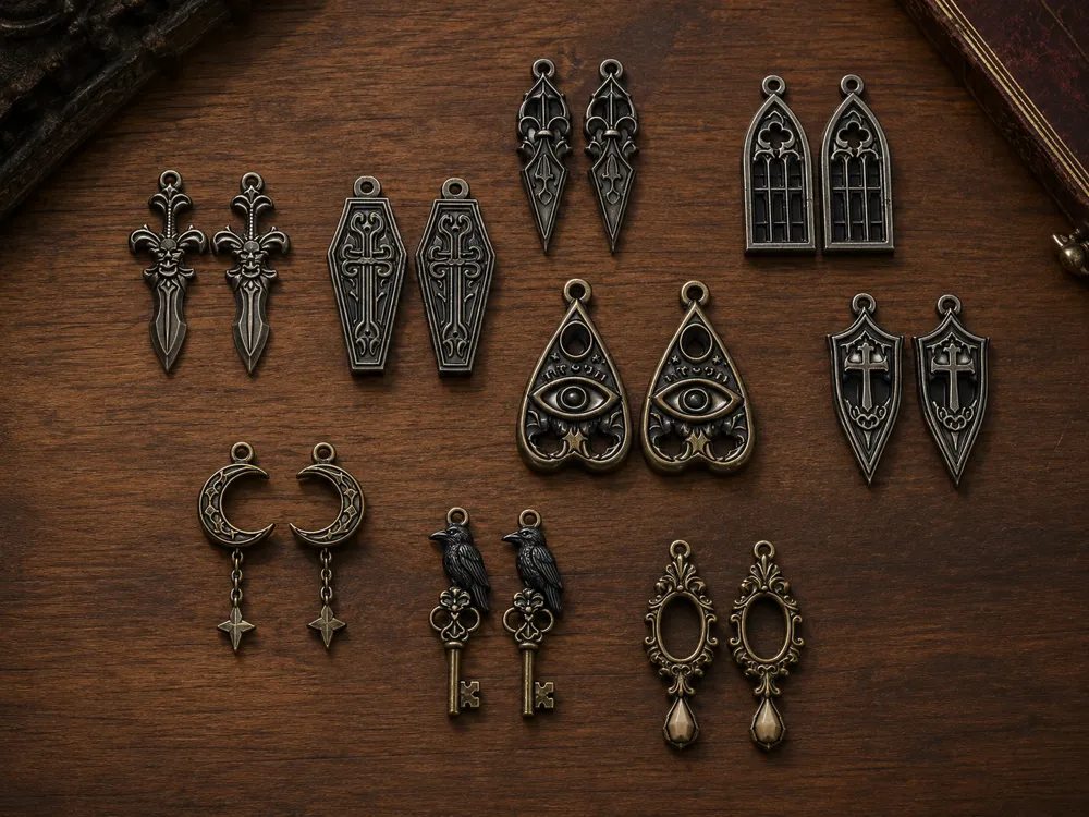 Modelo para impresión 3D: Raccolta Orecchini Gotici 0006. Referencia del modelo original.