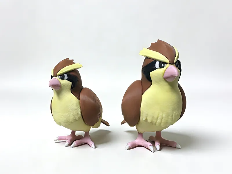 Pidgey宝可梦0016波波(分色拼装,四色一体)双版本