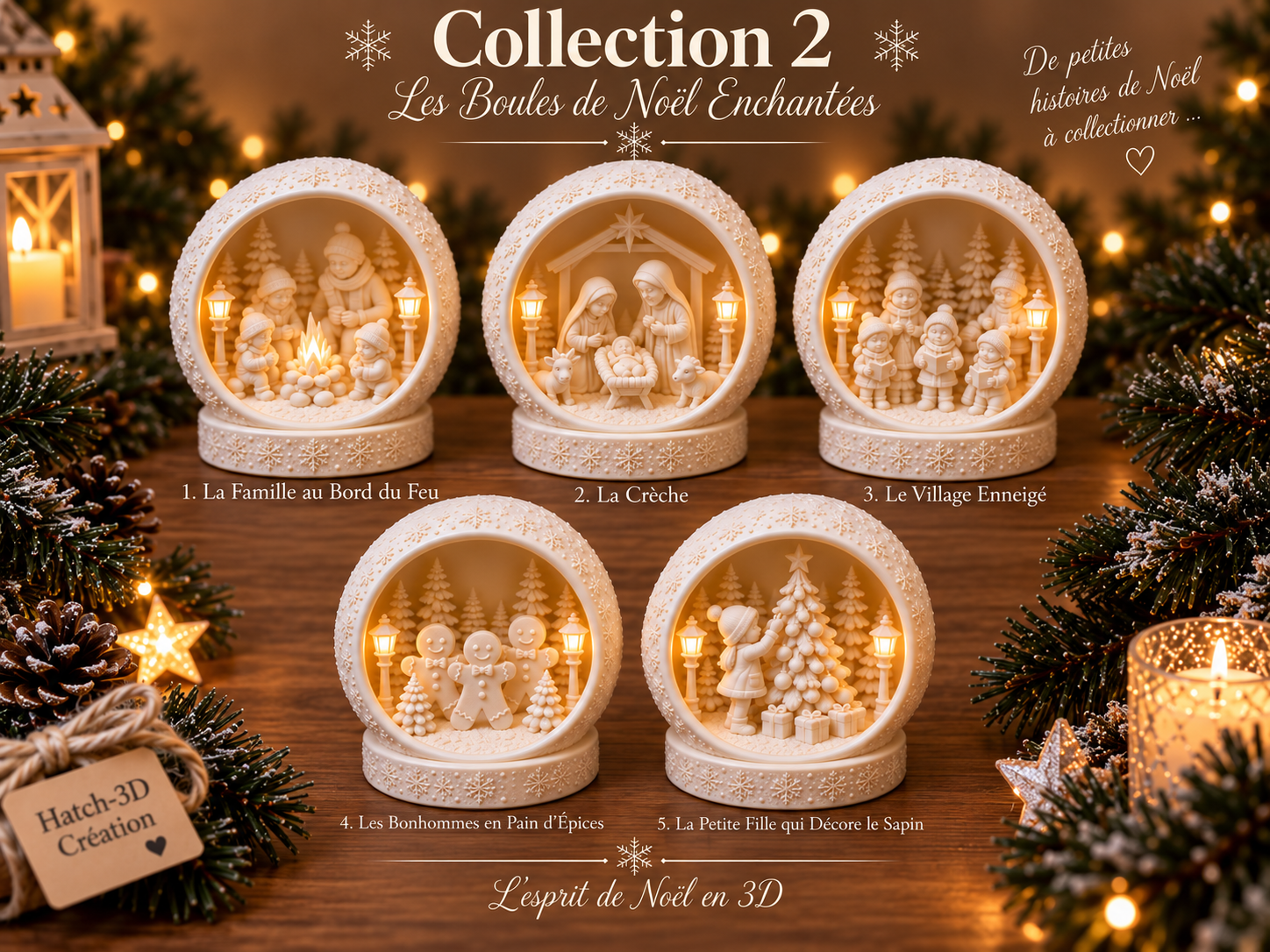 Collection 2 — Les Boules de Noël Enchantées 3D model