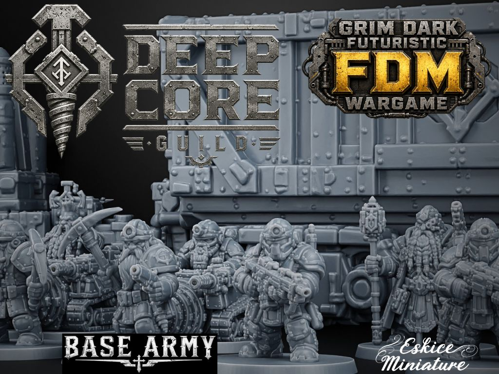 Deep Core Guild – BASE ARMY, 32mm Grim Dark - 1