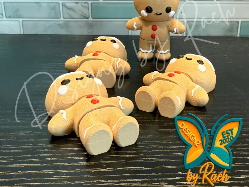 Gingerbread Dude Fidget Toy – Sweetly Squishy