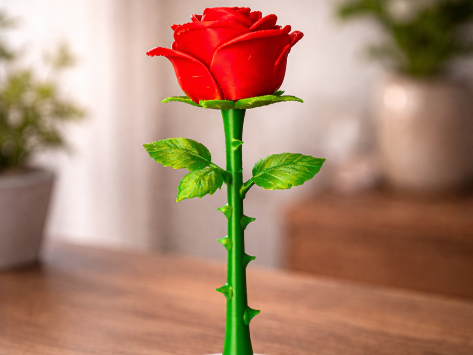 Elegant 3D Printed Rose – Decorative Flower