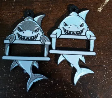 Accesorio para sujetar ligas de cabello: Shark Hair Tie Holder Keychain — vista de referencia 5