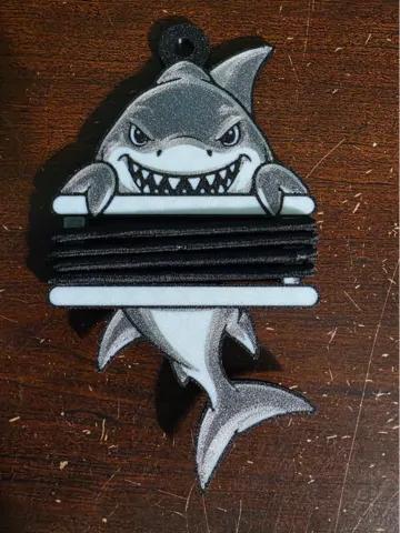 Accesorio para sujetar ligas de cabello: Shark Hair Tie Holder Keychain — vista de referencia 2