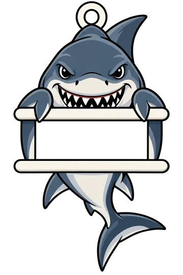 Accesorio para sujetar ligas de cabello: Shark Hair Tie Holder Keychain — vista de referencia 4