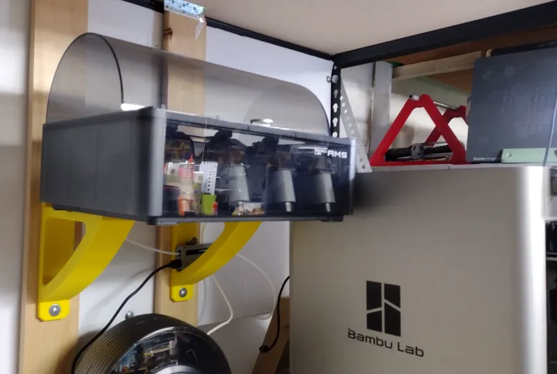 AMS wall bracket, slots in the back adn fits under