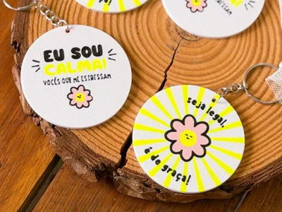 Fun phrase keychain