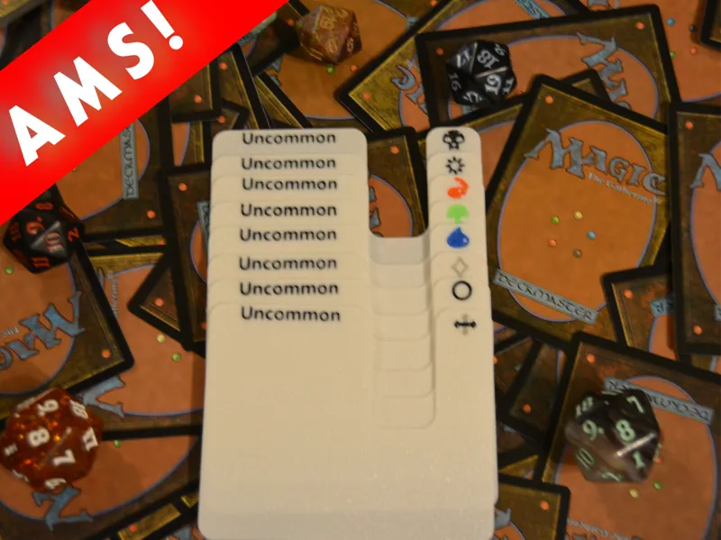 MTG-Landscape Rarity (Color) Dividers