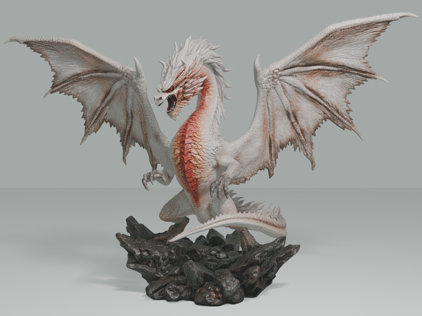 White / Old Fatalis - Monster Hunter Diorama #021R - 1