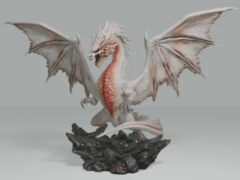 Escenografía en miniatura: White / Old Fatalis - Monster Hunter Diorama #021R — referencia de MakerWorld