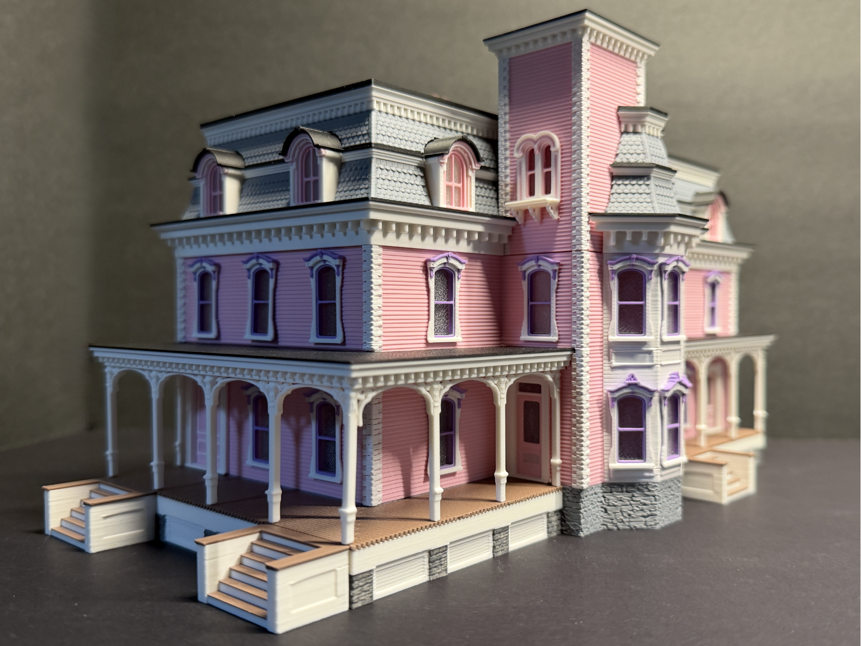 Victorian #3 HO Scale, Pink Mansion, New Berlin NY