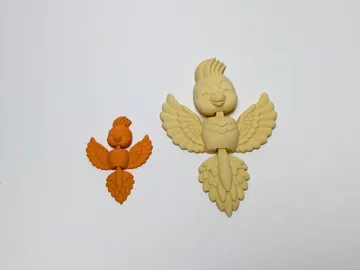 Objeto manipulable: Articulated Cockatoo - Strong Joints — vista de referencia 2